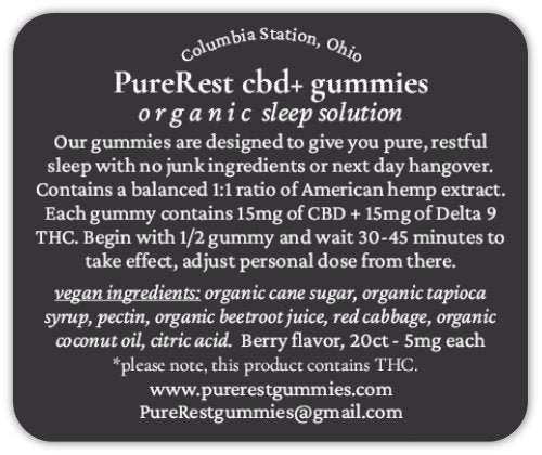 CBD delta-9 sleep gummies 10ct